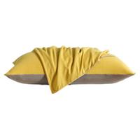 DAPU 大朴 新疆棉针织枕套 姜黄+深灰 一对装