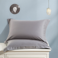 heswee 韩香家纺 贡缎长绒棉枕套 浅灰色
