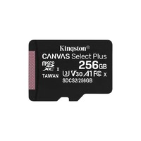 学生专享：Kingston 金士顿 SDCS2系列 Micro-SD存储卡 256GB（UHS-I、V30、U3、A1）