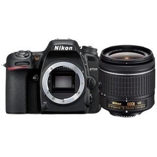 Nikon 尼康 D7500 APS-C画幅 数码单反相机 黑色 18-55mm F3.5 VR 变焦镜头 单镜头套机