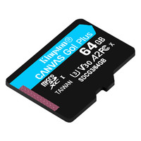 Kingston 金士顿 SDG3系列 MicroSD存储卡 64GB（UHS-I、V30、U3)