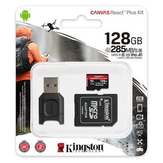 Kingston 金士顿 MLPMR2 MicroSD存储卡 128GB（UHS-II、V90、U3)