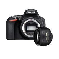 Nikon 尼康 D5600 APS-C画幅 数码单反相机 黑色 AF-S DX 35mm F1.8 G 定焦镜头 单镜头套机