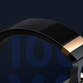 picun 品存 B26-X 发光版 耳罩式头戴式蓝牙耳机  黑银色