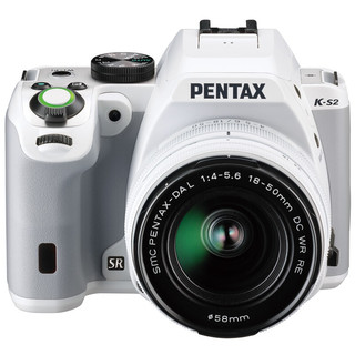 PENTAX 宾得 KS2 APS-C画幅 数码单反相机 白色 18-50mm F4.0 WR 变焦镜头 单镜头套机