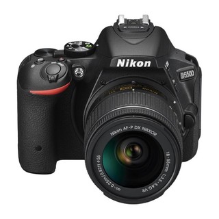 Nikon 尼康 D5500 APS-C画幅 数码单反相机 黑色 AF-P DX 18-55mm F3.5 G VR 变焦镜头 单镜头套机