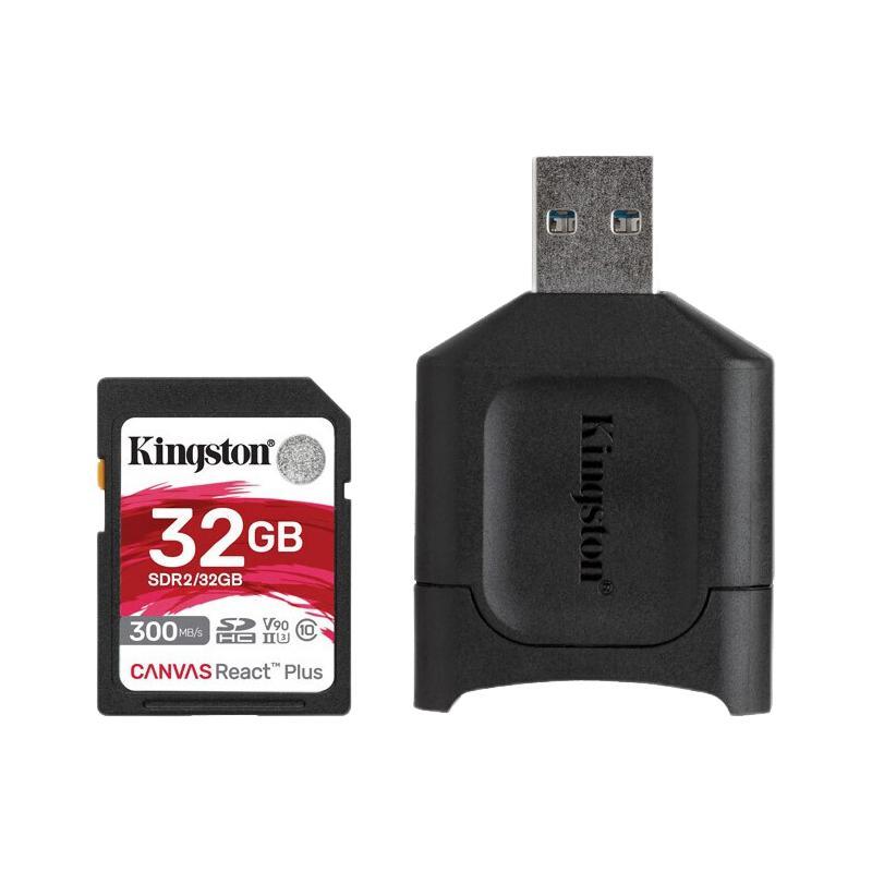 Kingston 金士顿 SDR2系列 SD存储卡 32GB（UHS-II、V90、U3)