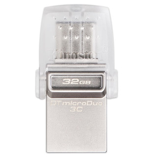 Kingston 金士顿 DataTraveler系列 DTDUO3C USB3.1 U盘 银色 32GB USB/Type-C