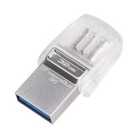 Kingston 金士顿 DataTraveler系列 DTDUO3C USB3.1 U盘 银色 32GB USB/Type-C