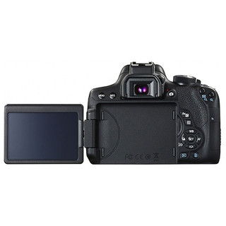 Canon 佳能 EOS 750D APS-C画幅 数码单反相机 黑色 EF-S 18-55mm F3.5 IS STM 变焦镜头 单镜头套机