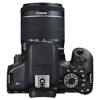 Canon 佳能 EOS 750D APS-C画幅 数码单反相机 黑色 EF-S 18-55mm F3.5 IS STM 变焦镜头 单镜头套机