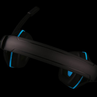 ovann 欧凡 X1-S 耳罩式头戴式有线耳机 黑蓝 3.5mm
