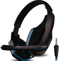 欧凡 X1-S 头戴式耳机 黑蓝色