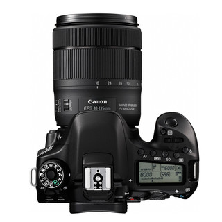 Canon 佳能 EOS 80D APS-C画幅 数码单反相机 黑色 EF-S 18-135mm F3.5 IS USM 变焦镜头 单镜头套机