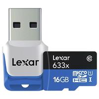 Lexar 雷克沙 633x Micro-SD存储卡 16GB (UHS-I、U1)+USB 3.0 读卡器