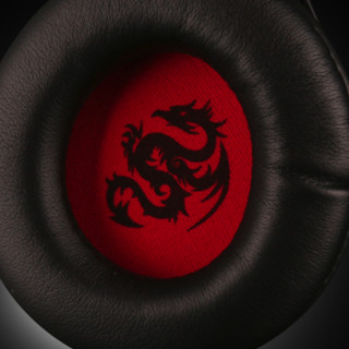 ovann 欧凡 X4 耳罩式头戴式有线耳机 黑红色 3.5mm