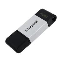 Kingston 金士顿 DT80 USB3.2 Gen1 U盘 银黑色 32GB Type-C