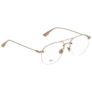 Dior 迪奥眼镜框镜 Copper Gold Aviator Eyeglasses STELLAIREO11DDB 55