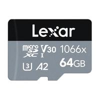 Lexar 雷克沙 MicroSD存儲卡 64GB（UHS-I、V30、A2)