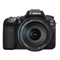 Canon 佳能 EOS 90D APS-C画幅 数码单反相机 黑色 EF-S 18-200mm F3.5 IS 长焦变焦镜头 单镜头套机