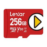 Lexar 雷克沙 PLAY系列 microSD存儲卡 256GB（UHS-I、V30、U3、A1）