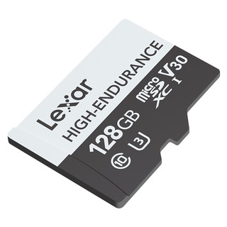 Lexar 雷克沙 HIGH-ENDURANCE MicroSD存储卡 128GB（UHS-I、V30、U3)
