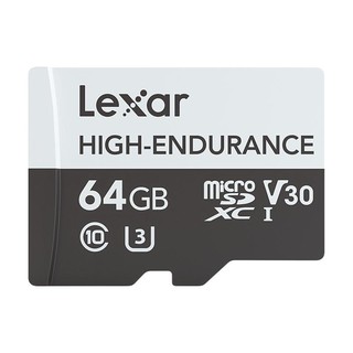 Lexar 雷克沙 HIGH-ENDURANCE MicroSD存储卡 64GB（UHS-I、V30、U3)