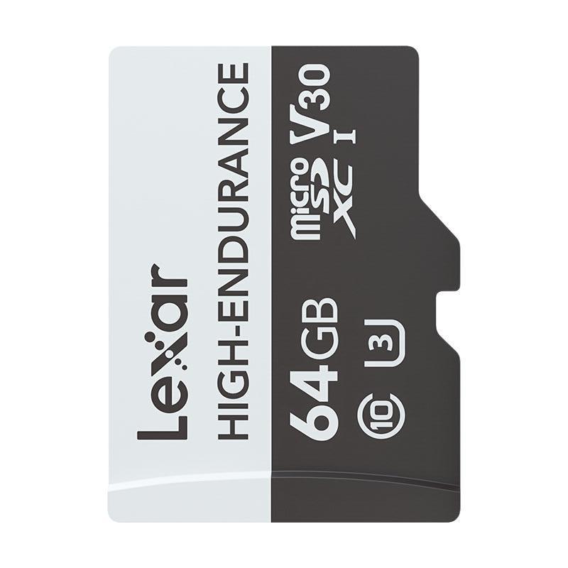 Lexar 雷克沙 HIGH-ENDURANCE MicroSD存储卡 64GB（UHS-I、V30、U3)