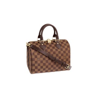 LOUIS VUITTON 路易威登 SPEEDY系列 手袋(配肩带) N41368 棕色 25