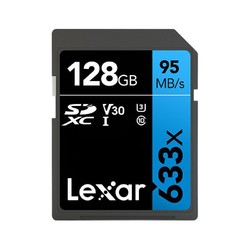 Lexar 雷克沙 633x SD存储卡 128GB（UHS-I、V30、U3)