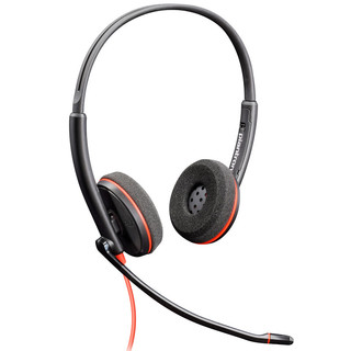 Plantronics 缤特力 Blackwire C3220 耳罩式头戴式有线耳机 黑色 Type-C