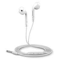 PISEN 品胜 G60  半入耳式有线耳机 白色 3.5mm