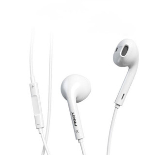 PISEN 品胜 G60+ 半入耳式有线耳机 白色 3.5mm