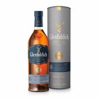 Glenfiddich 格兰菲迪 15年 单一麦芽苏格兰威士忌 1000ML