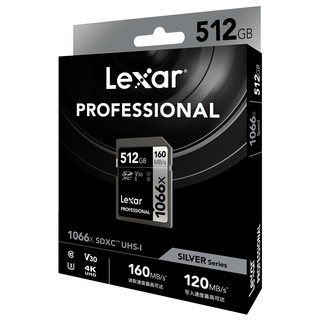 Lexar 雷克沙 PROFESSIONAL SD存储卡 512GB（UHS-I、V30、U3）