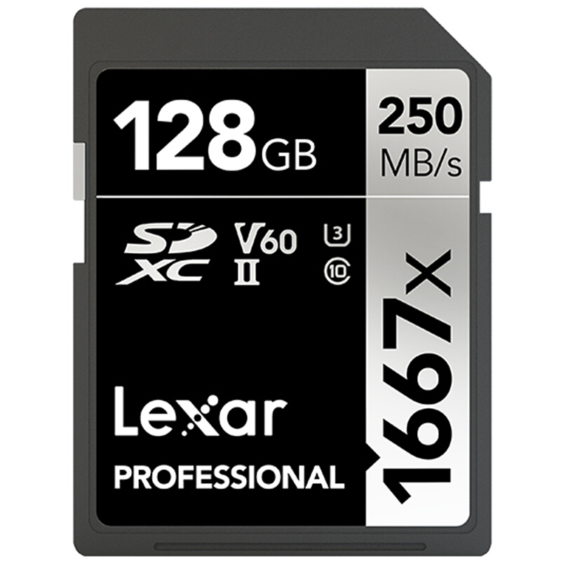 Lexar 雷克沙 PROFESSIONAL SD存储卡（UHS-II、V60、U3)