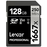 Lexar 雷克沙 SD存储卡 128GB（UHS-II、V60、U3)