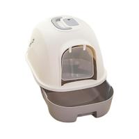 疯狂小狗 BEAUTY CAT 美人喵 疯狂小狗 全封闭抽屉式猫砂盆 星空灰 特大号