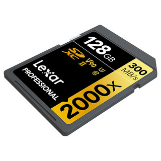 Lexar 雷克沙 PROFESSIONAL SD存储卡 128GB（UHS-II、V90、U3)