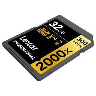 Lexar 雷克沙 PROFESSIONAL SD存储卡 32GB（UHS-II、V90、U3)