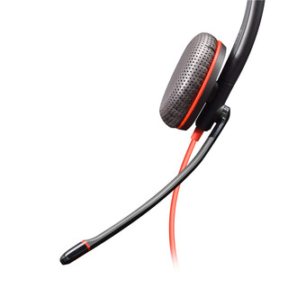 Plantronics 缤特力 Poly 博诣 BLACKWIRE C3215 USB-C 压耳式头戴式耳机 黑色 type c