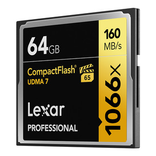 Lexar 雷克沙 PROFESSIONAL CF存储卡 64GB（160MB/s)