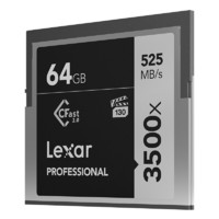 Lexar 雷克沙 PROFESSIONAL CF存储卡 64GB（525MB/s)