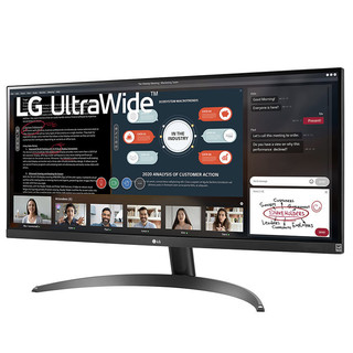 29英寸 21:9 HDR IPS 超宽带鱼屏 sRGB99% FreeSync 窄边 阅读模式 低闪屏 办公显示器29WP500