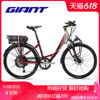 GIANT捷安特i Tour E+低跨点36v锂电池26寸成人助力电动自行车