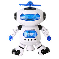 移动端：LEZHOU TOYS 乐州玩具 乐州智能科技 炫舞者太空跳舞电动机器人360度智能旋转灯光音乐玩具 乐州-LZ444-2-白色 官方标配