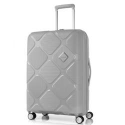 AMERICAN TOURISTER 美旅 拉杆箱 时尚PP行李箱大容量可扩展耐磨飞机轮旅行箱 30英寸TSA密码锁 HJ4灰色
