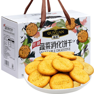 QUYUAN 趣园 低糖蔬菜消化饼干 800g