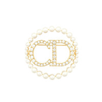 Dior 迪奥 V0713CDLCY_D301 CD字母珍珠胸针