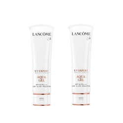 LANCOME 兰蔻 LANCÔME 兰蔻小白管 轻透水漾补水轻透防晒隔离乳霜 轻薄透气 SPF50  防晒乳 50ml*2